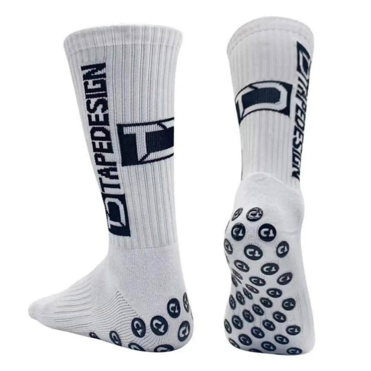 Football Socks Men'S Mid Length Striped anti Slip and Wear-Resistant Sports Socks